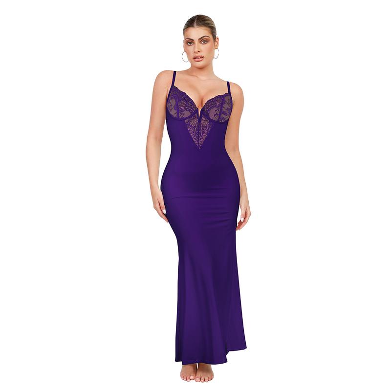 Popilush Built-In Shapewear Lace Dress Celebrity Live