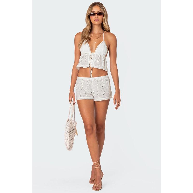 Jael Eyelet Shorts