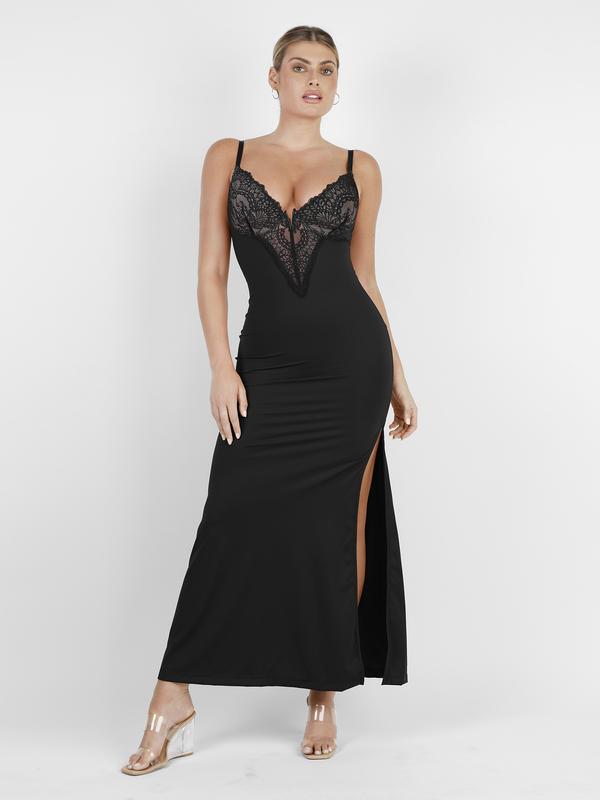 Popilush Built-In Shapewear Lace Dress Celebrity Live