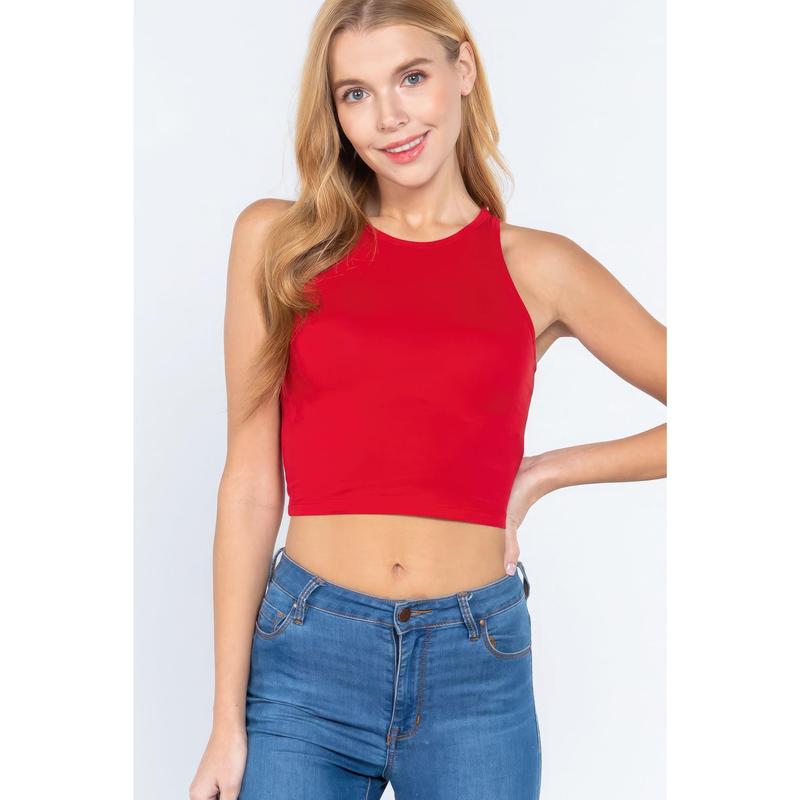 Halter Neck Crop Top