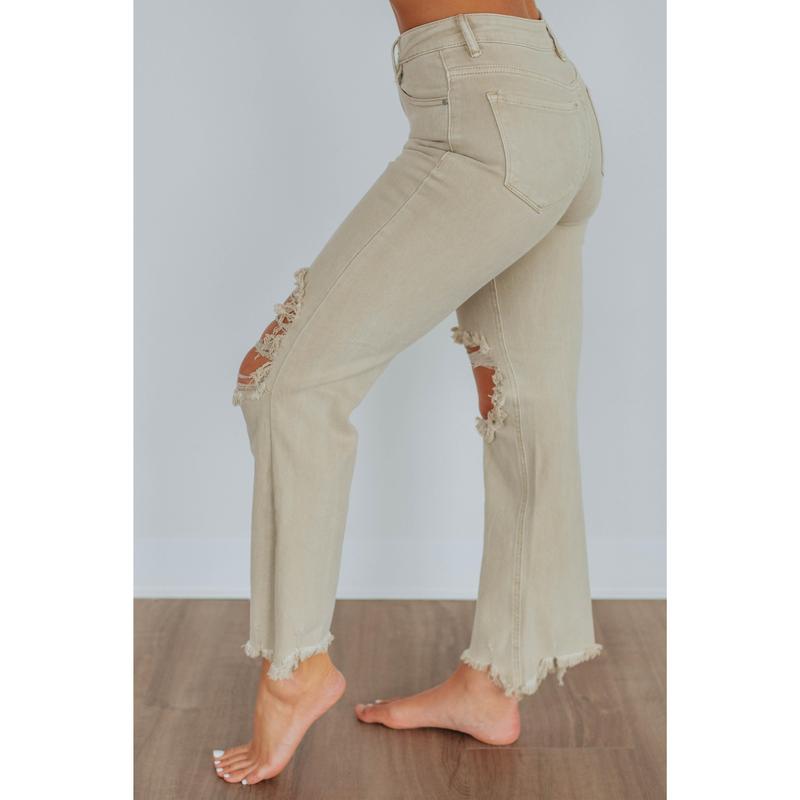 Willow Risen Jeans - Sand