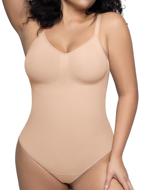 PUMIEY New Shapewear Bodysuit Amino Acid Fabric Tummy Control U-Neck Womenswear Underwear stretched suck me in Must-have