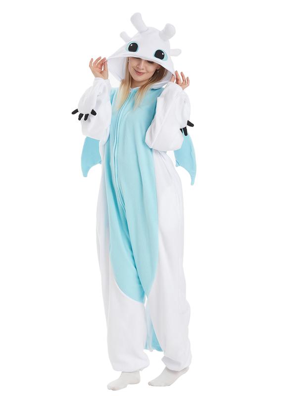 Cute Dragon Toothless Animal Onesie Pajamas Sleepwear Dragon Halloween Party Costumes Fabric Womenswear lady loungewear halloween animal lady homewear woman pajamas matching  christmas Women's Christmas Cartoon PJ Set  Halloween Pajama Jumpsuit