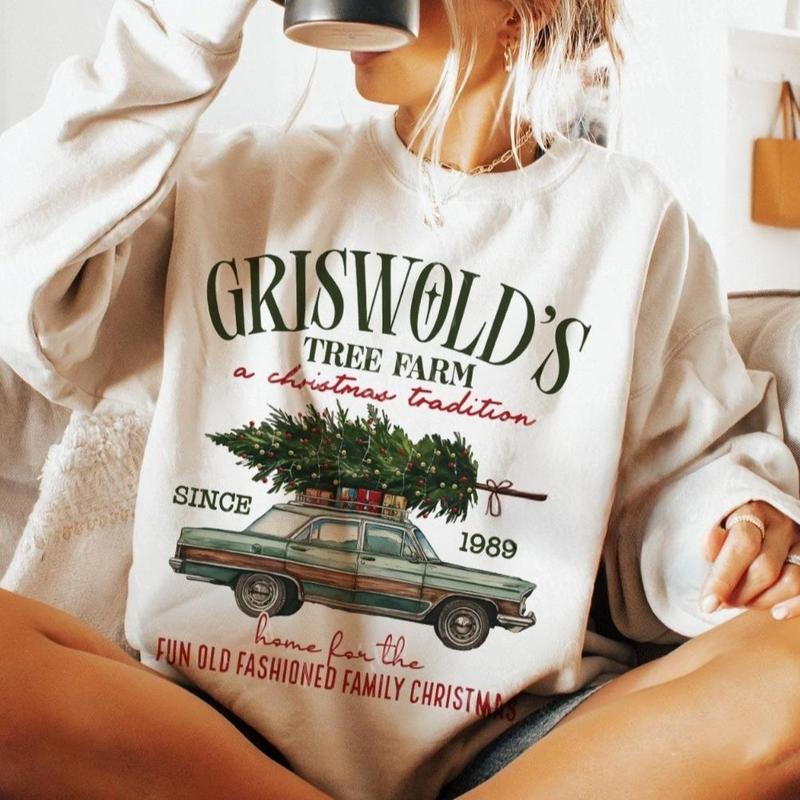 Retro Vintage Griswold Tree Farm Merry Christmas Sweatshirt, Christmas Family Vacation Unisex Tee