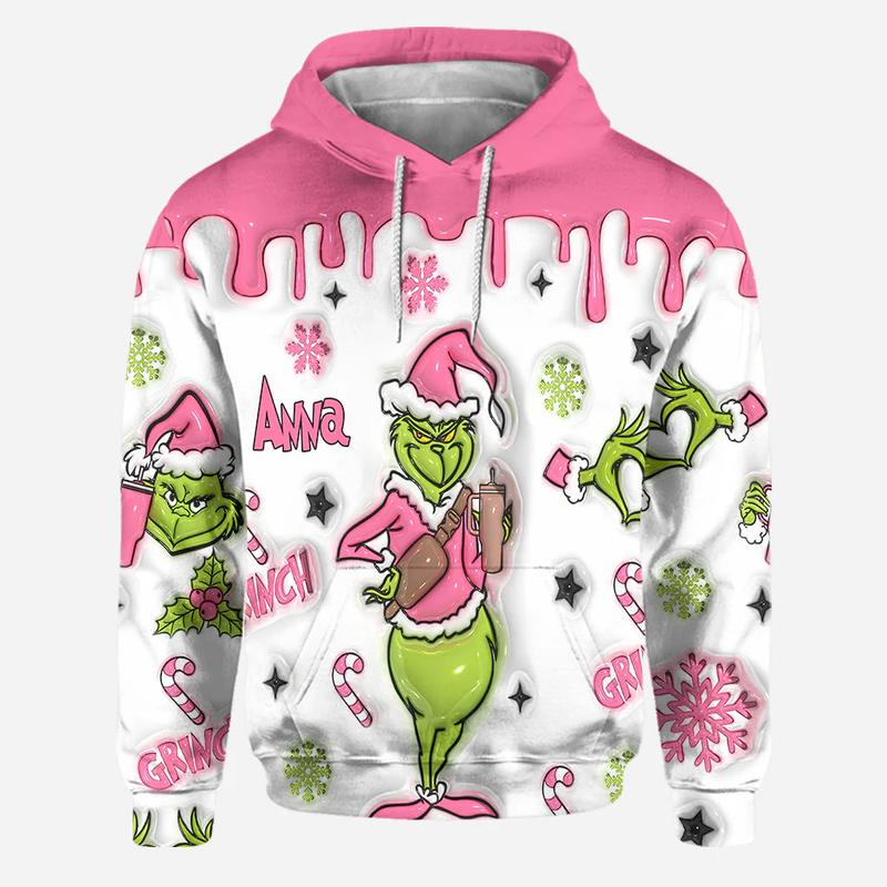 I'm Booked - Personalized Green  Christmas Hoodie and Leggings DN100