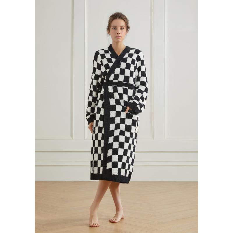 Checkered Buttery Robe