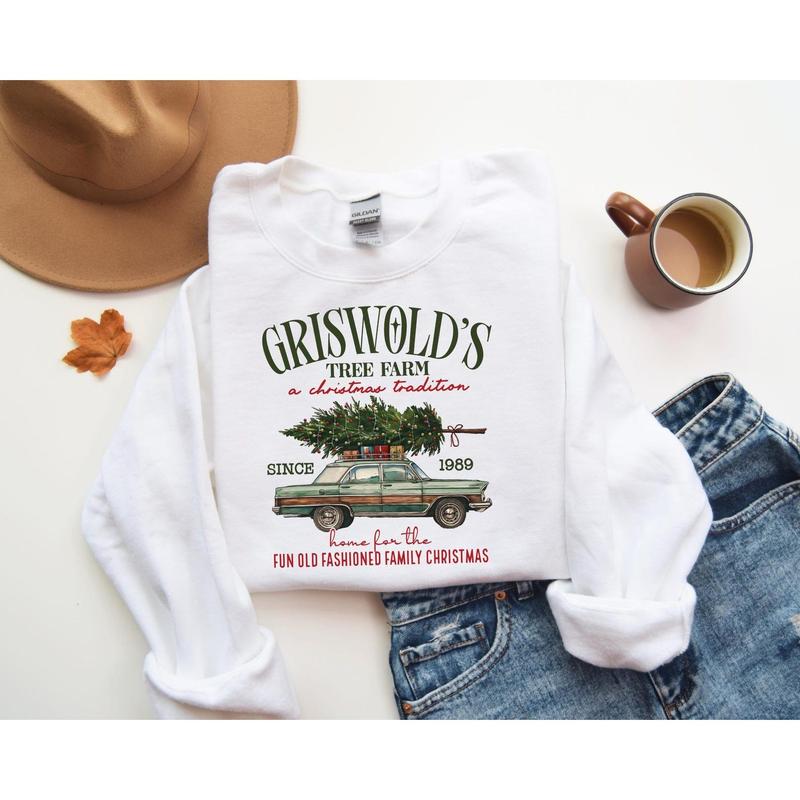 Griswold's Christmas Sweatshirt, Christmas Family, Christmas Gift, Tree Sweater, Griswold's Tree Farm Since 1989 Shirt, Cute Christmas Shirt