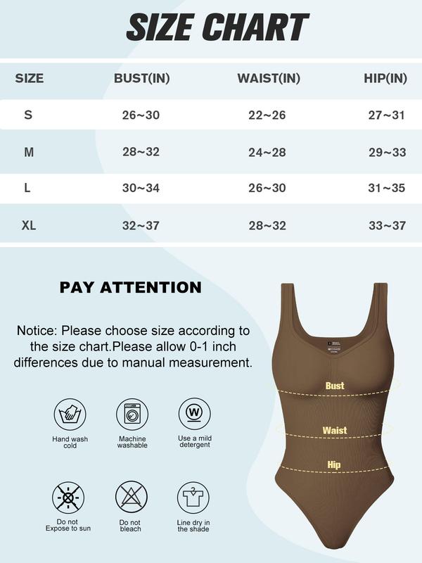 Women's 3 Piece Bodysuits Sexy Ribbed Strappy Sleeveless Tummy Control shapewear fall outfit Soft Stretchy Womenswear Everyday Women's Seamless Girl