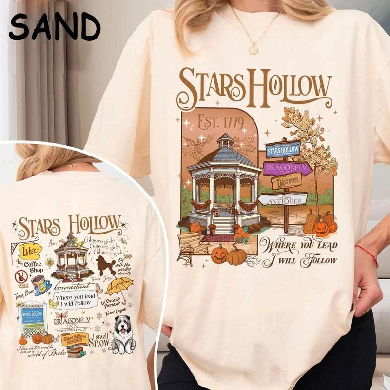 Retro Stars Hollow Autumn Festival Shirt Sweatshirt TShirt, Gilmore Girls Shirt, Stars Hollow Gilmore Girls Shirt, Retro Stars Hollow Sweatshirt, Fall Sweatshirt, Gift For Her, Gift For Women, Gift For Gilmore Girl Fans