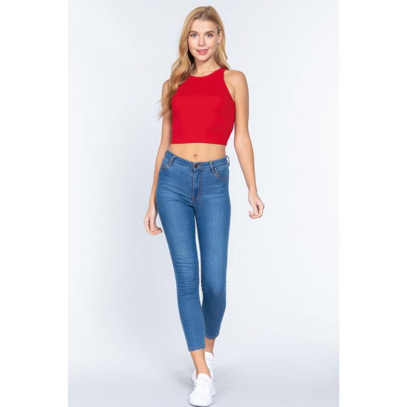 Halter Neck Crop Top