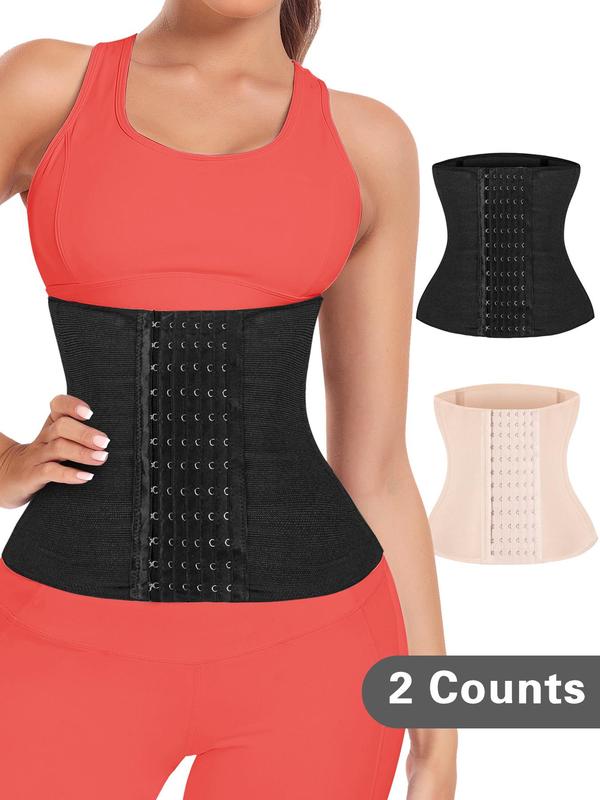 Women's Plain Adjustable Waist Trainer, Tummy Control Shaper, High Stretch Waist Cincher, Tummy Hiding Clothes, Ladies Shapewear for All Seasons, Matt Waist Trainers Sexy