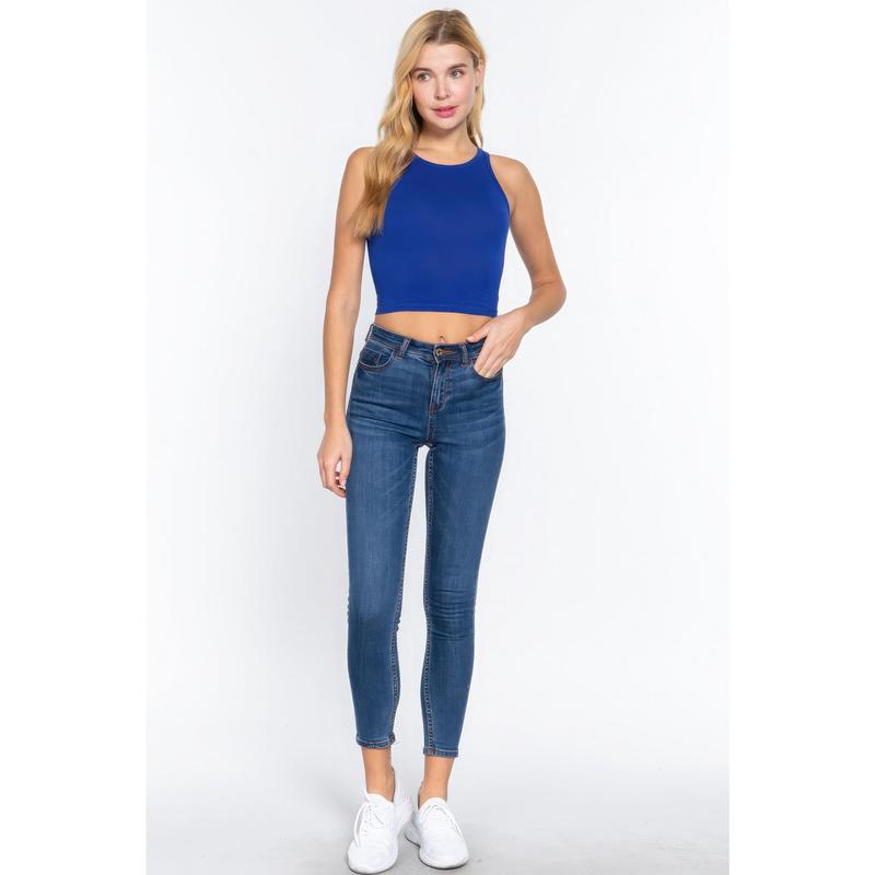 Halter Neck Crop Top