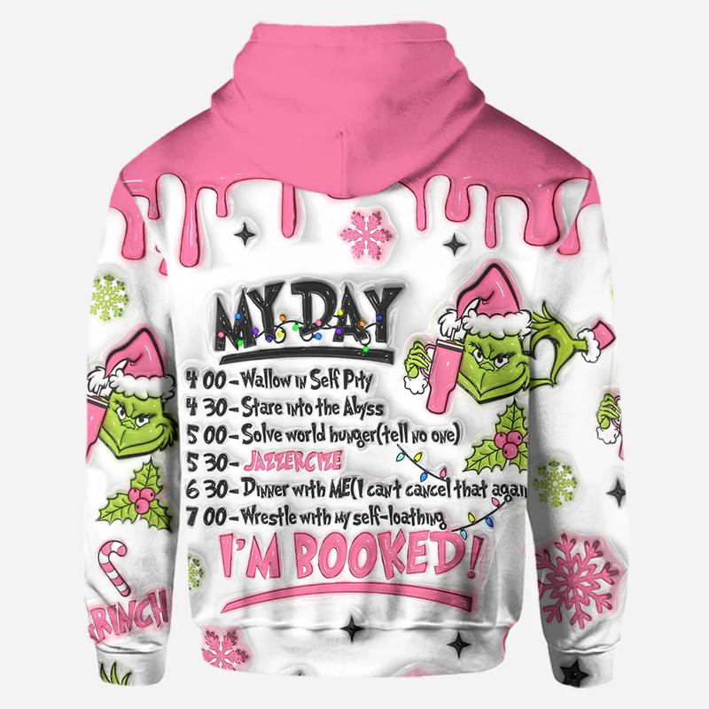 I'm Booked - Personalized Green  Christmas Hoodie and Leggings DN100