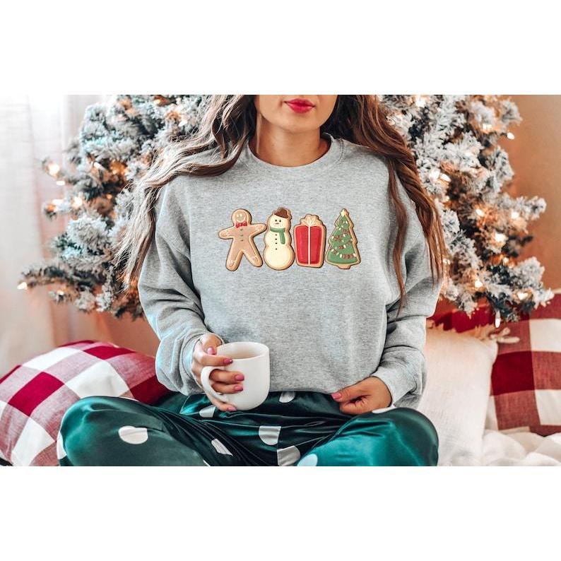 Gingerbread Cookies Sweatshirt, Christmas Shirt, Christmas Matching Sweatshirt, Family Shirt, Christmas Sweater, Xmas Shirt, Christmas Gift