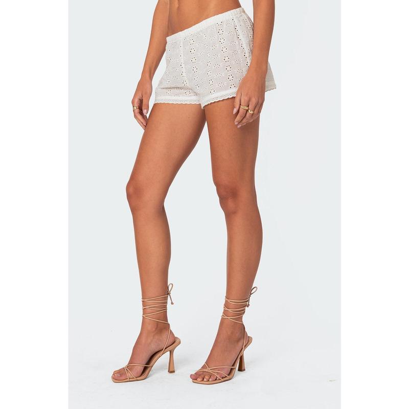 Jael Eyelet Shorts