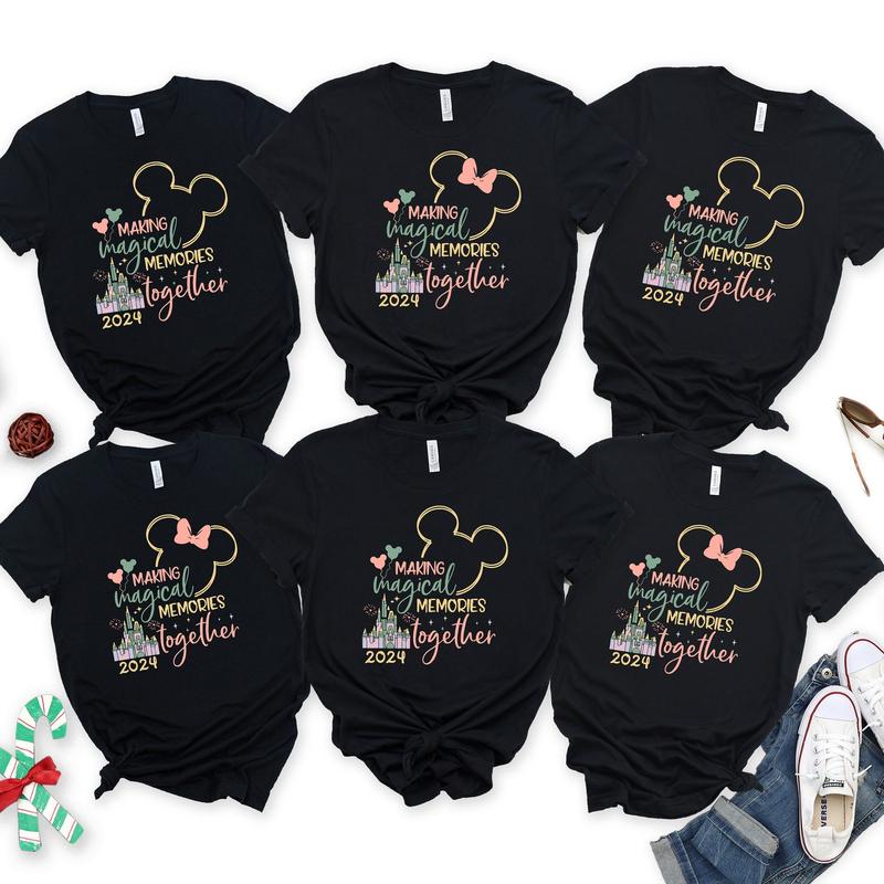 Making magical memories together 2024   Family shirt, Personalized Minnie and  miickey Shirt,Matching Family shirt,mom dad and kids shirt 09I44