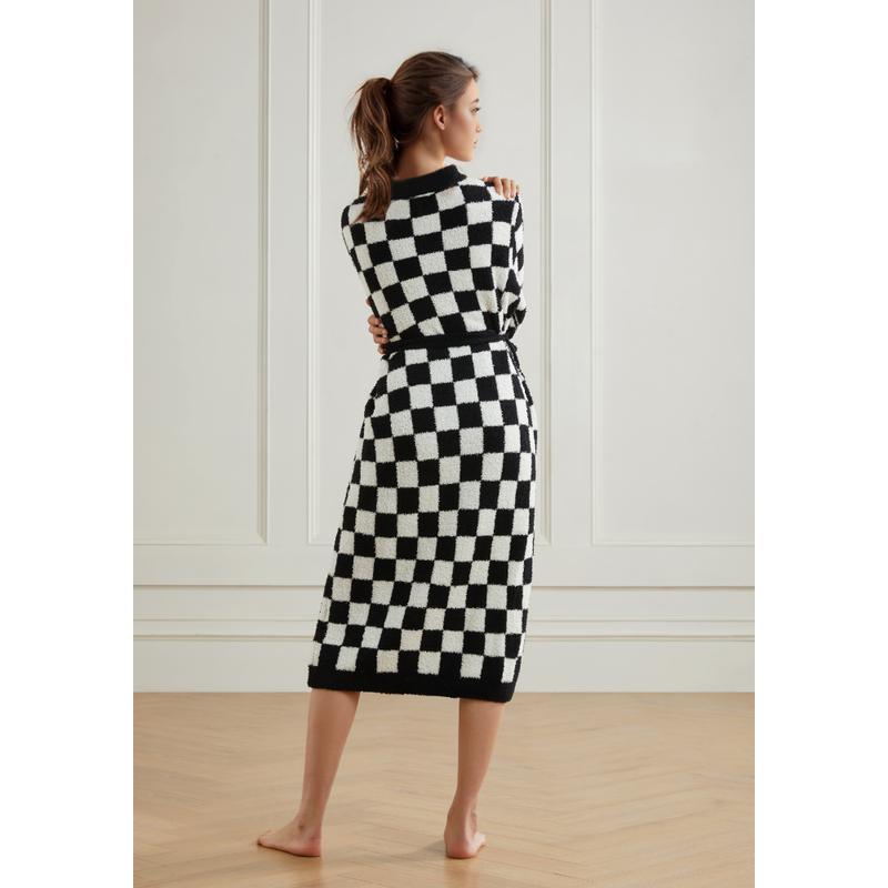 Checkered Buttery Robe