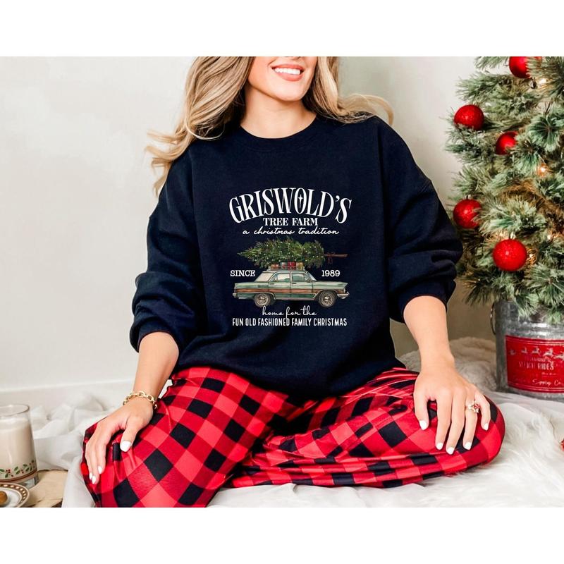 Griswold's Christmas Sweatshirt, Christmas Family, Christmas Gift, Tree Sweater, Griswold's Tree Farm Since 1989 Shirt, Cute Christmas Shirt