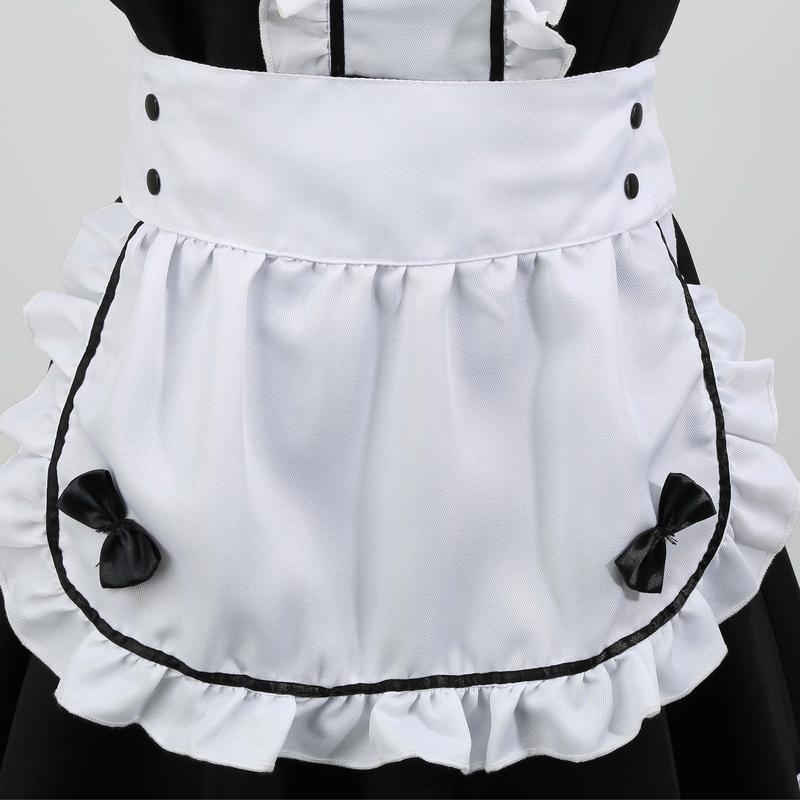 Adult Classic Black Maid Costume 5 - Piece Set