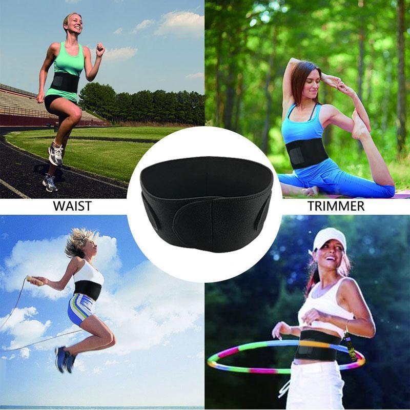 Lady Comfort Waist Trainer Belt, Waist Trimmer Slimming Belly Band for Men & Women, Sweat Waist Body Shaper, Sports Girdles Tummy Waist Cincher Wrap, Gym Accessories