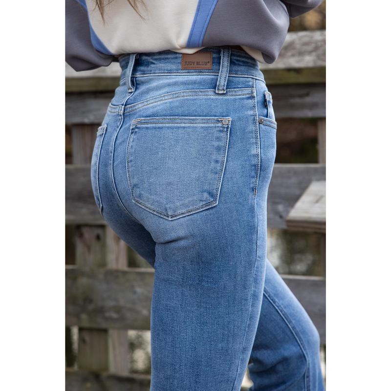 Judy Blue American Honey 2.0 High-Rise Bootcut Denim Fabric Fit