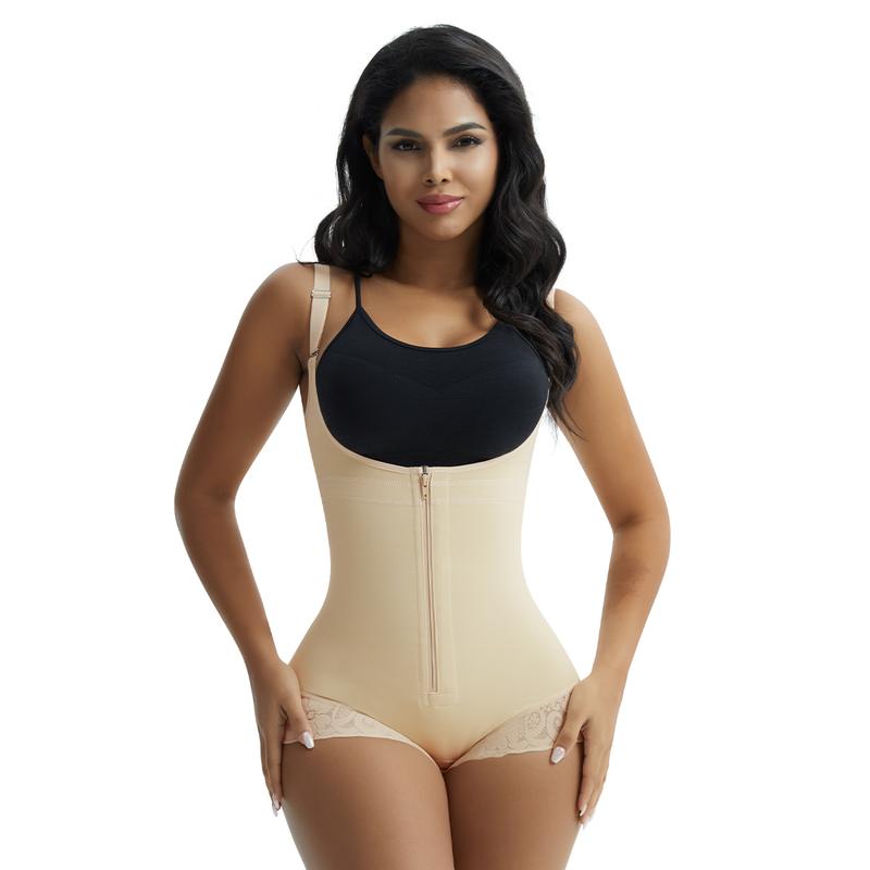 GQF  Zipper Open Bust Bodysuit 7200 [comfort shaping sculpting confidence-boosting belly-control bodysuit and Tummy Control shapewear Womenswear Underwear Lady Compression Sexy]