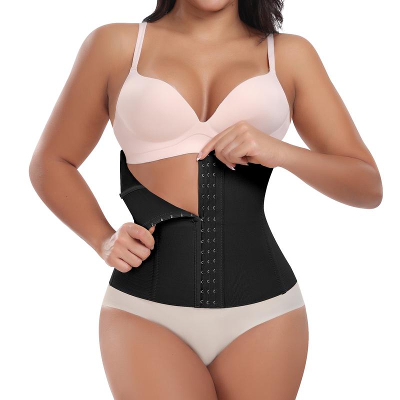 WERENA Women's Waist Trainer Corset Shapewear Tummy Control Girdle Waist Cincher Seamless Postpartum Belly Band