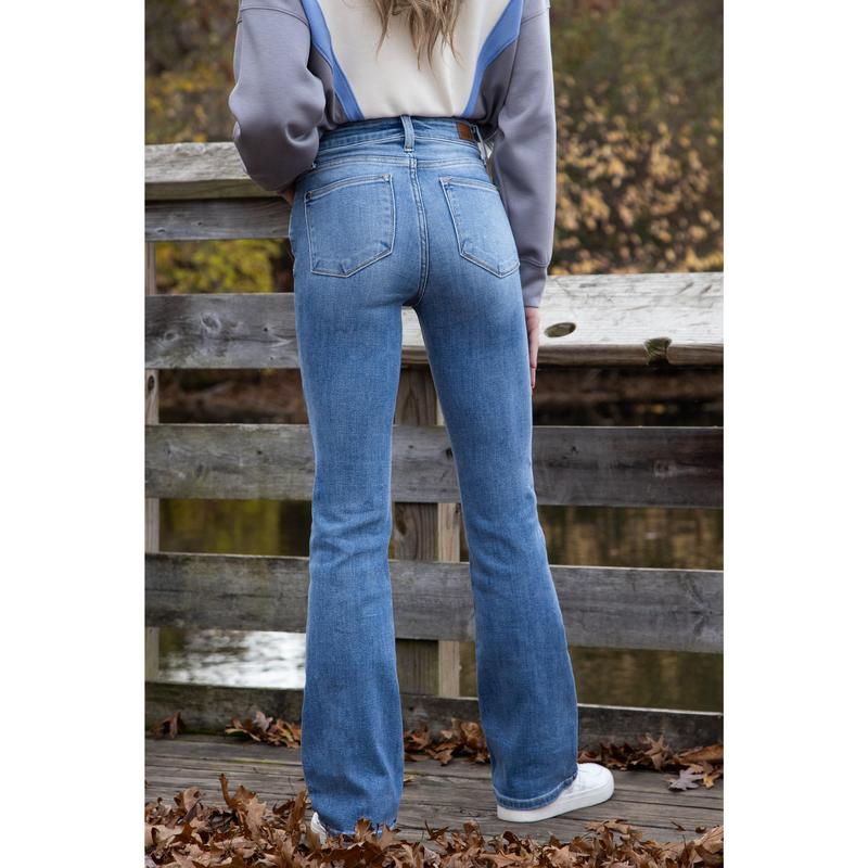 Judy Blue American Honey 2.0 High-Rise Bootcut Denim Fabric Fit