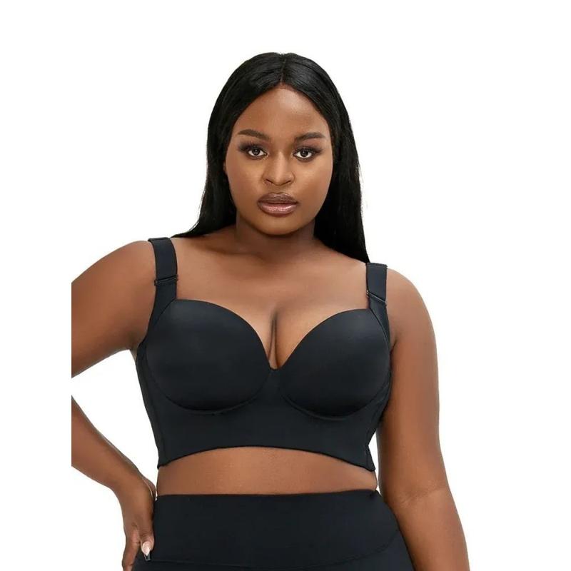 New Plus Size Girls' Seamless Underwire Bra with Push-Up Support and Anti-Sag Technology