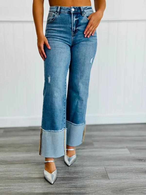 Risen Completely Cuffed Ankle Jeans (Reg & Plus)