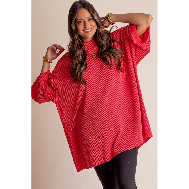 Only Go Forwards Oversized Urban Ribbed Tunic