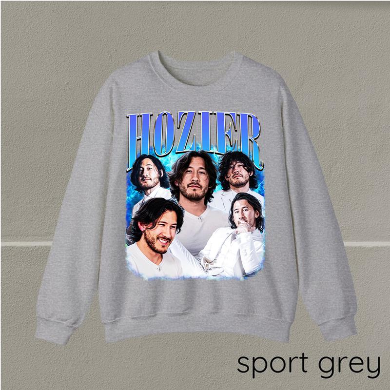 M4rkiplier Hozier Vintage Shirt Cotton Top Unisex t-shirt crewneck