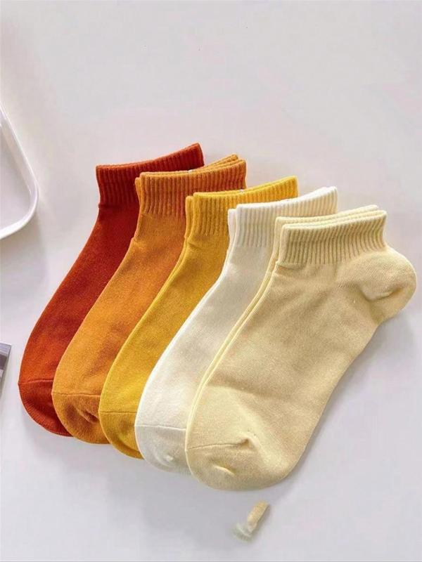 Women's Random Color Moisture Wicking Ankle Socks, Casual Comfortable Breathable Socks for Daily Wear, Multipack Low Cut Socks for Women & Girls