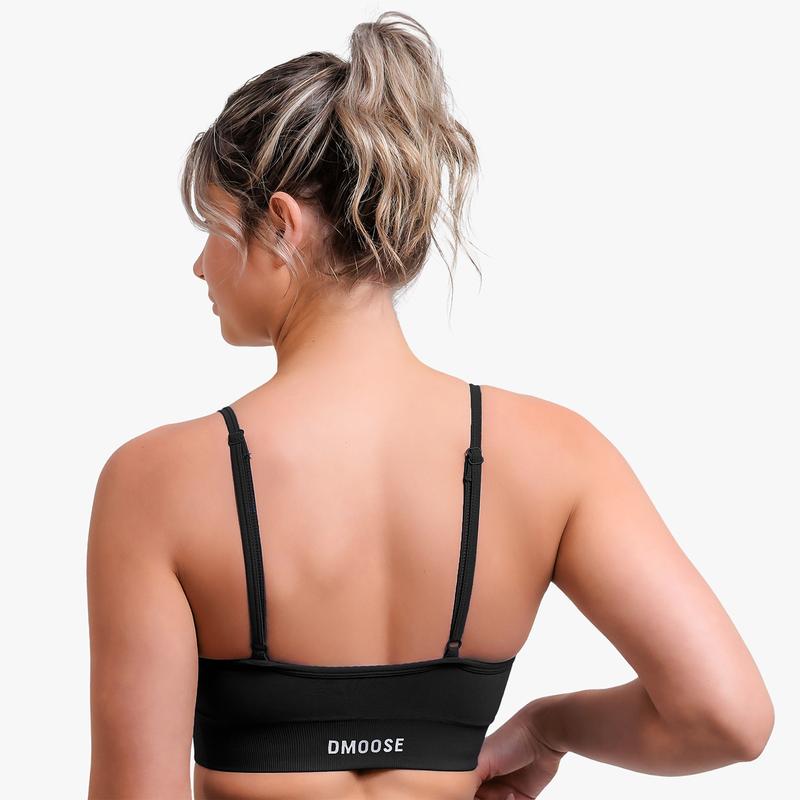 Move Seamless Bra, Removable Pads for Customized Comfort Womenswear Underwear Lady Basic Minimalist Spaghetti Strap