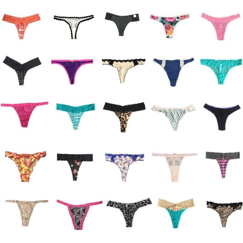 Underwear for Women 12 Pack Variety of G-String T-Back Thong Panties Tanga