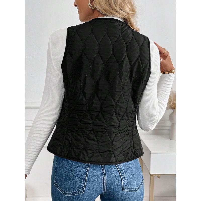 Women's Padded Fleece Lined Gilet Jacket, Winter