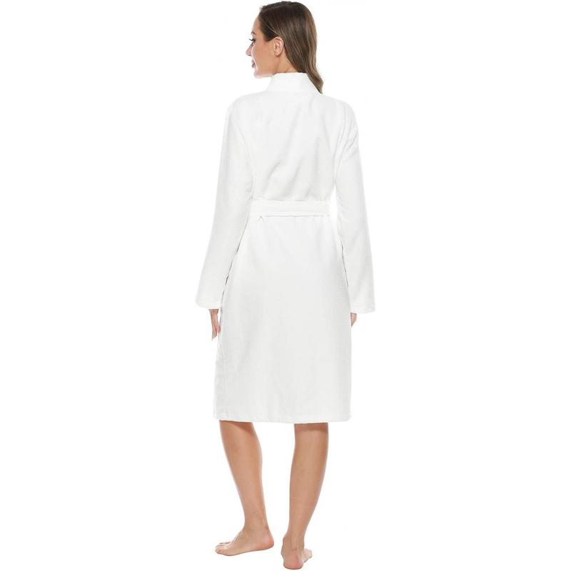 Kimono Bathrobe Women Terry Cloth Robes knee length towel Bathrobe