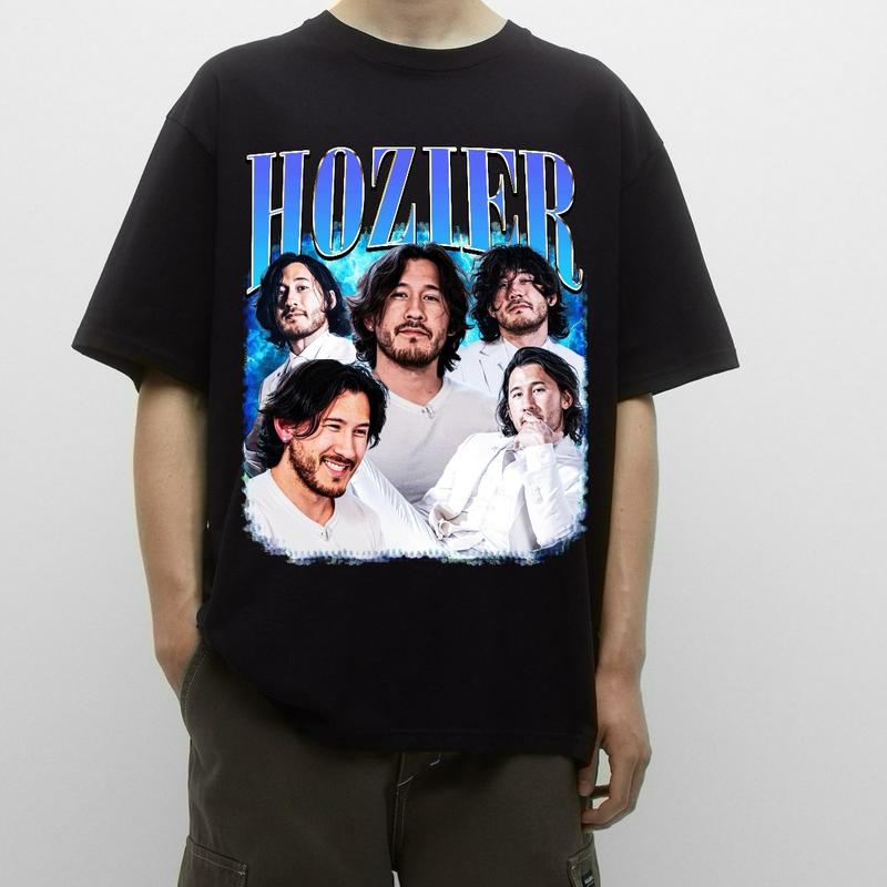 M4rkiplier Hozier Vintage Shirt Cotton Top Unisex t-shirt crewneck