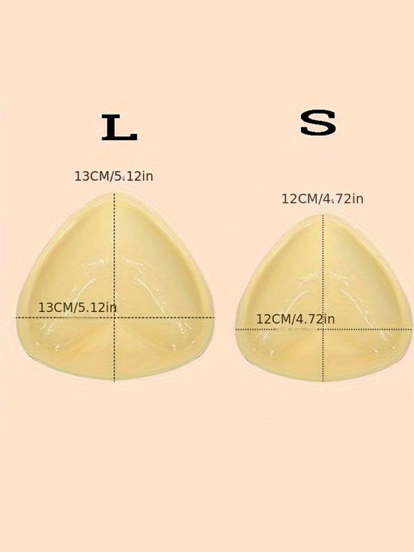 Women's Triangle Self Adhesive Bra Insert Pads, 1 Pair Invisible Anti-convex Chest Enhancer Pads, Women's Lingerie & Underwear Accessories for Daily Use