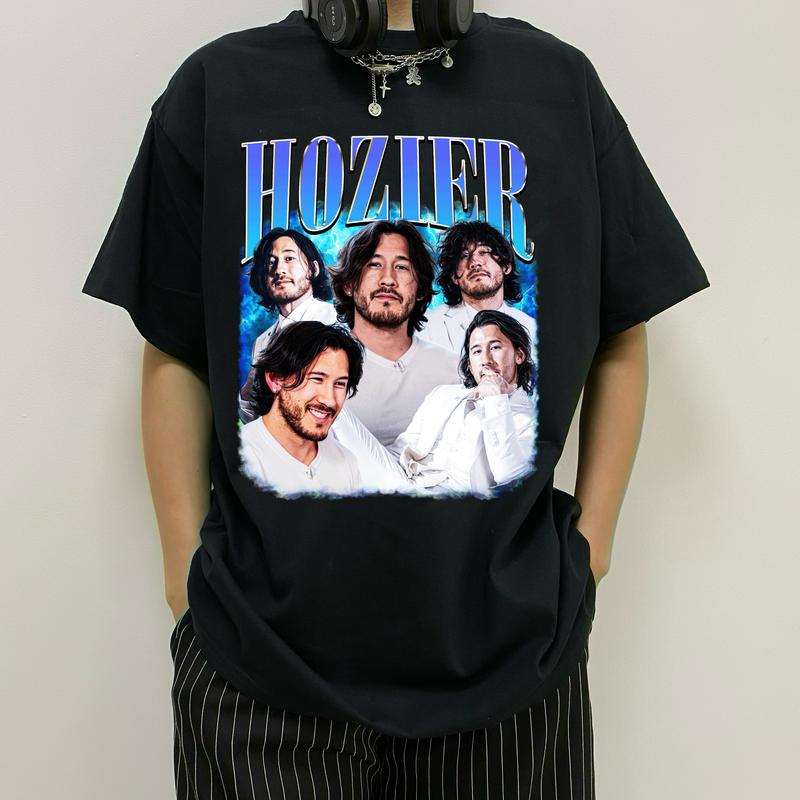 M4rkiplier Hozier Vintage Shirt Cotton Top Unisex t-shirt crewneck