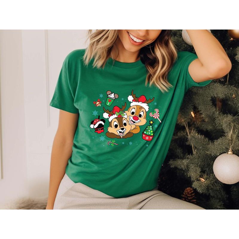 Chippp And Daleee Christmas Shirt, Christmas Couple Shirt, Christmas Vacation Shirt, Christmas Shirt, Sweatshirt 20BM5