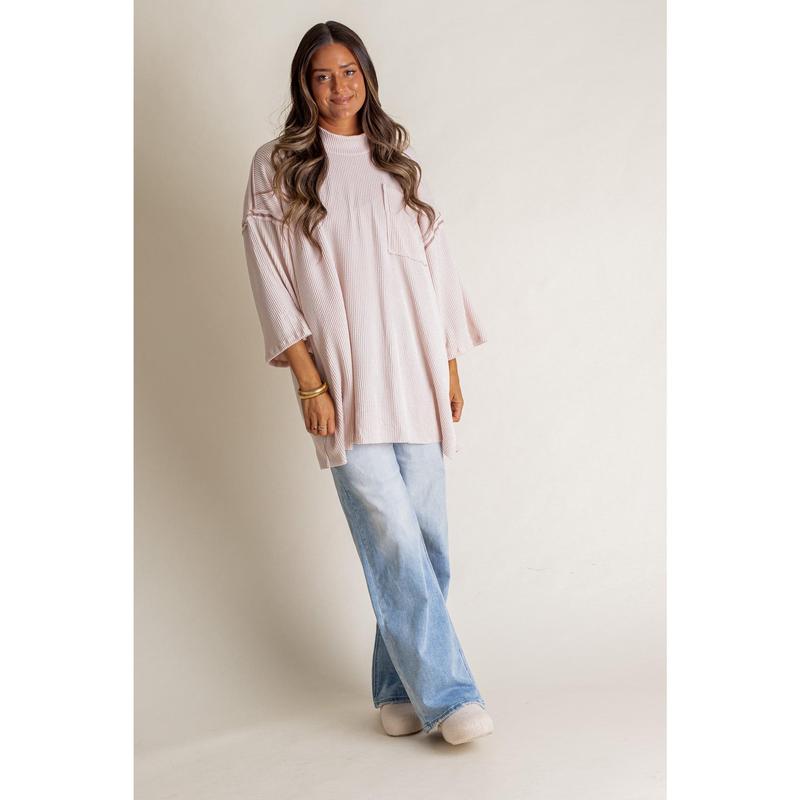 Only Go Forwards Oversized Urban Ribbed Tunic