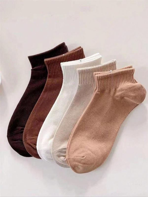 Women's Random Color Moisture Wicking Ankle Socks, Casual Comfortable Breathable Socks for Daily Wear, Multipack Low Cut Socks for Women & Girls