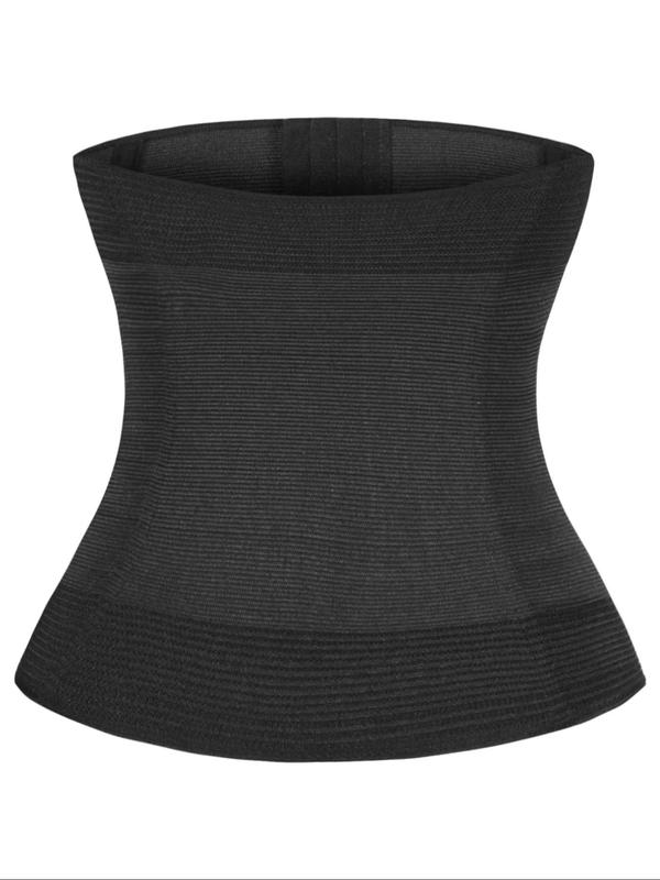 Womenswear Solid Tummy Control Waist Trainer, Hook and Eye Closure High Waist Body Shaper, Women's Shapewear Clothing for Postpartum Recovery, Fall Wear 2024, Waist Trainer Women, Fall Wear, Fallfreshness