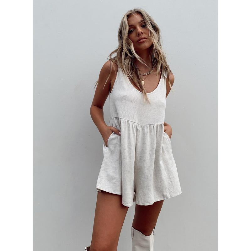 Tay Romper Beige