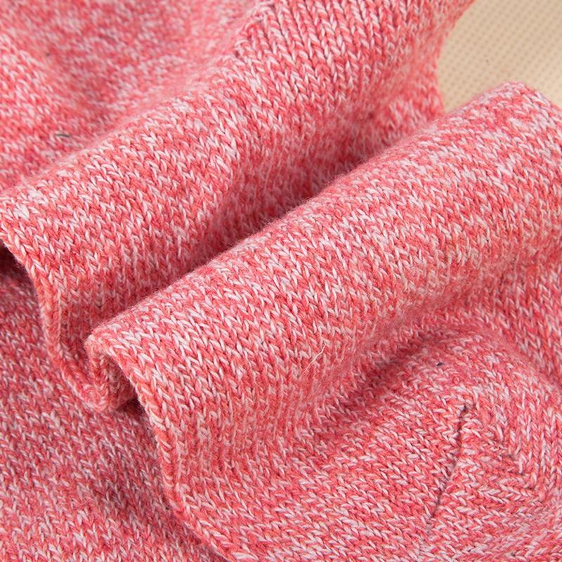 5 Pack Women's Assorted Solid & Patterned Warm Wool Knit Crew Socks Winter Cotton