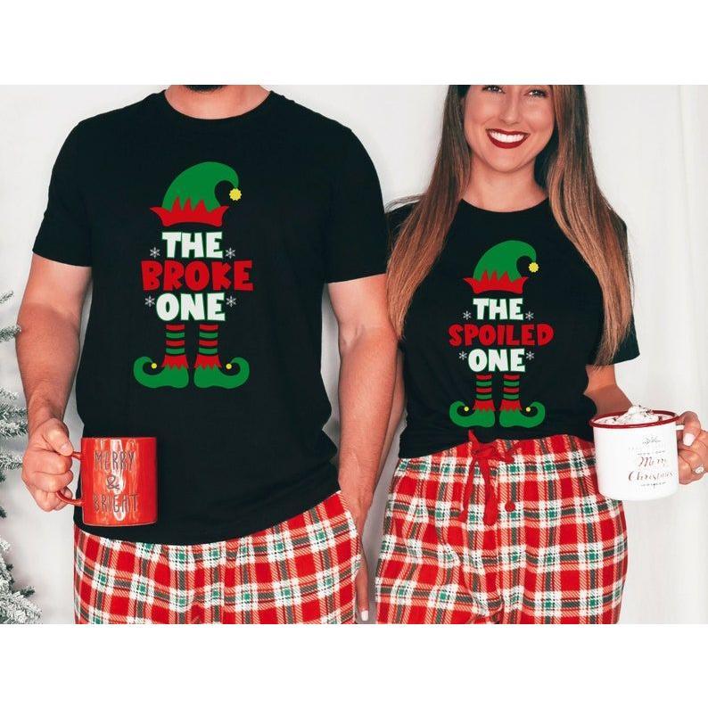 Funny Couple Christmas Shirt, Funny Christmas Shirt Gift for Couple, Christmas Couple Matching Tshirt, Couple Sweaters, Ugly Sweater Party Christmas Gifts.