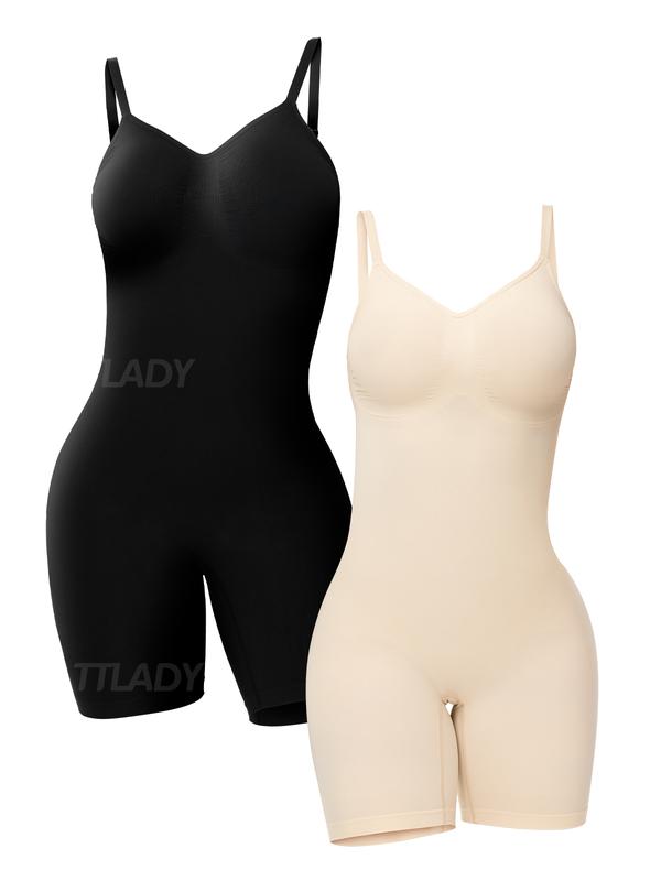 ATTLADY Shapewear for Women Tummy Control Bodysuit Seamless Sculpting Thong Body Shaper Thigh Slimmers Al-234 Womenswear Underwear