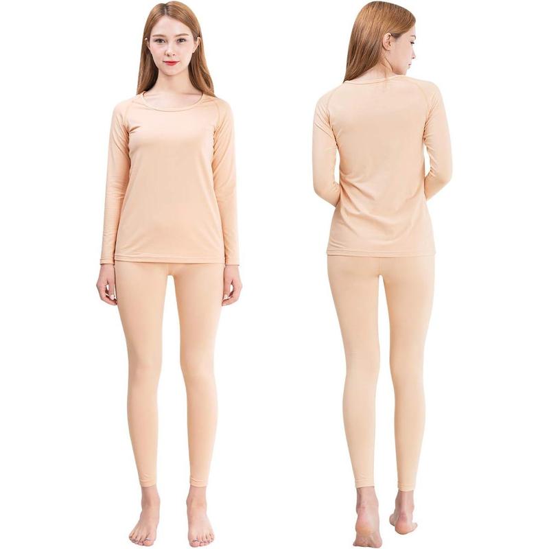 Womens  Fleece Lined erformance Long Johns Thermal Underwear