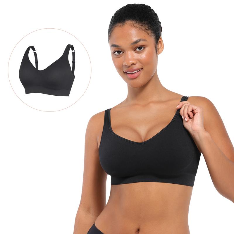 FeelinGirl Daily Comfort Wireless Shaper Bra Padded Full Coverage Everyday Bras Comfort Womenswear